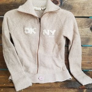 DKNY full zip sweater